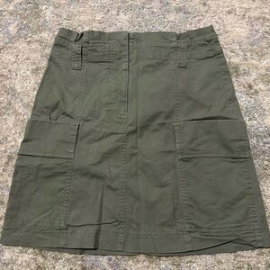 LOFT Olive Mini Skirt